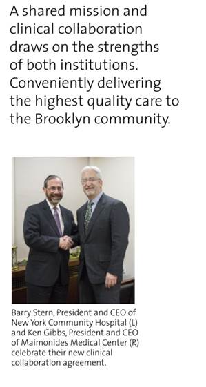 Maimonides partners with NYCH